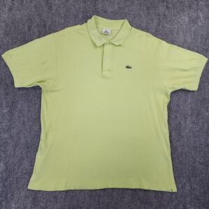Lacoste Shirt Mens 7 2XL Green Polo Short Sleeve Embroidered Logo Preppy Golf